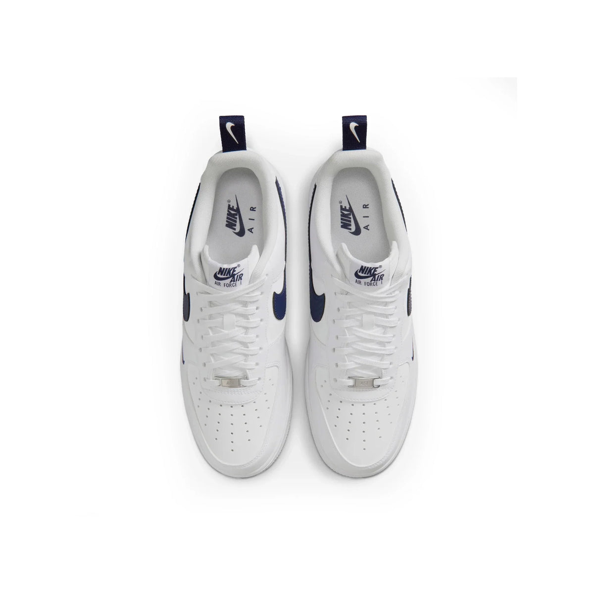 Nike Air Force 1 Low '07 LV8 'Carbon Fiber Swoosh White Midnight Navy'